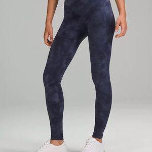 Navy Tie-Dye Lululemon Leggings